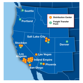 3pl freight warehousing west coast