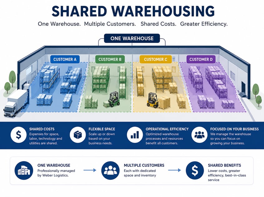 Shared Warehousing Infographic